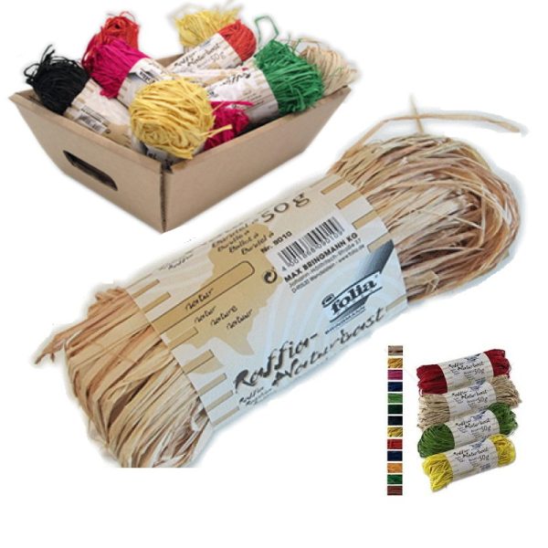 Ráfia Várias Cores 50gr.