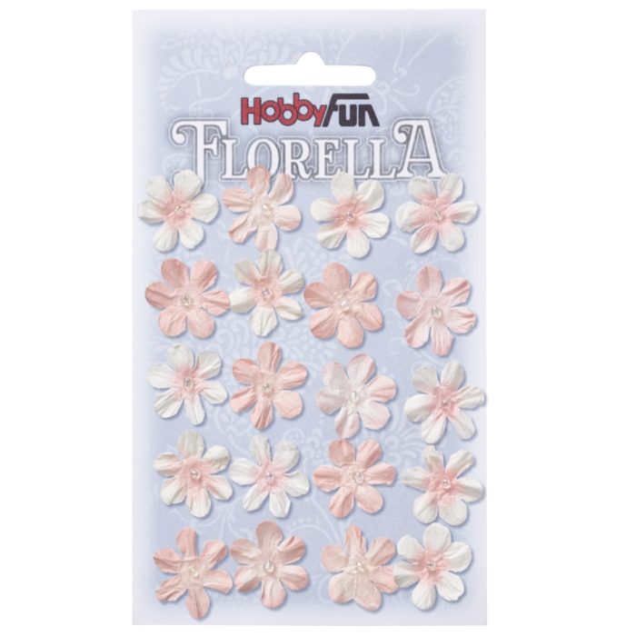 Florella - Flor Papel Rosa 2Cm. (20 un.)