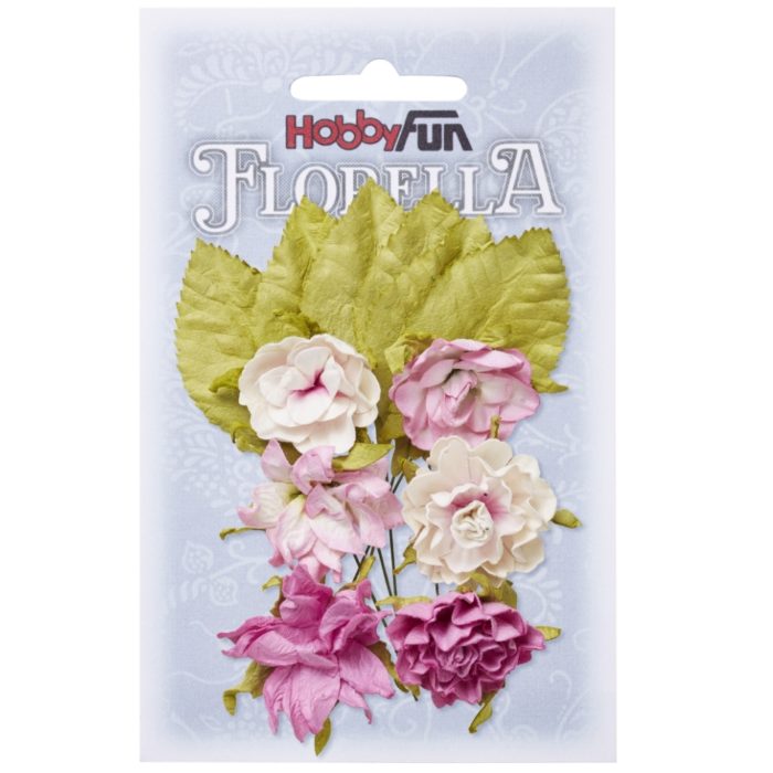 Florella - Flor Papel Pink 3Cm.- 6un.