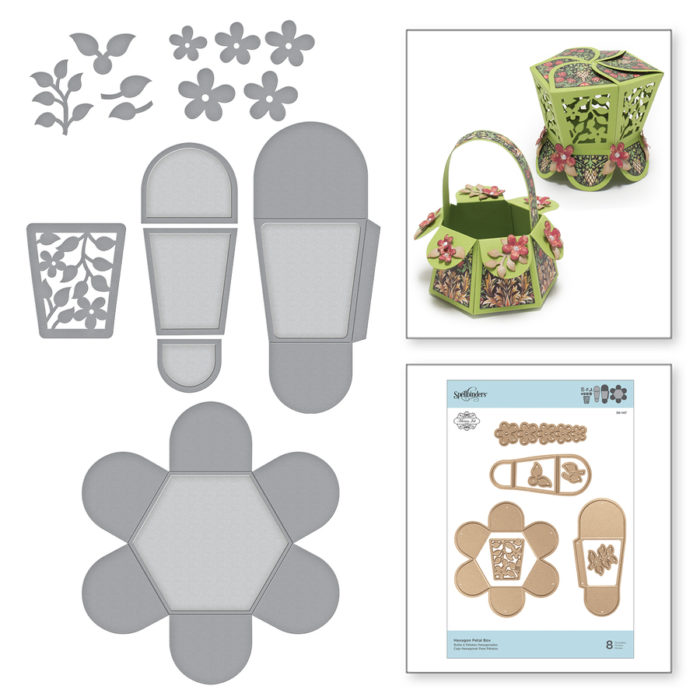 Cortante Spellbinders Hexagon Petal Box