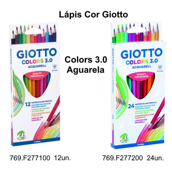 Lápis Cor Giotto Colors 3.0 Aguarela