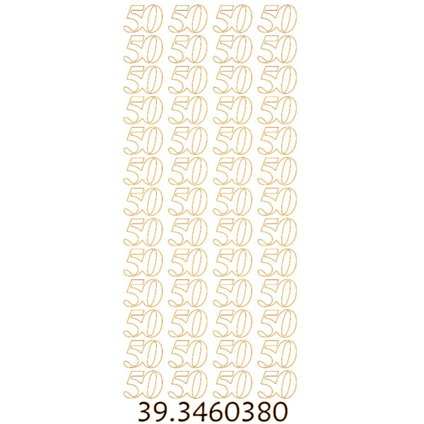 Sticker Ouro 50