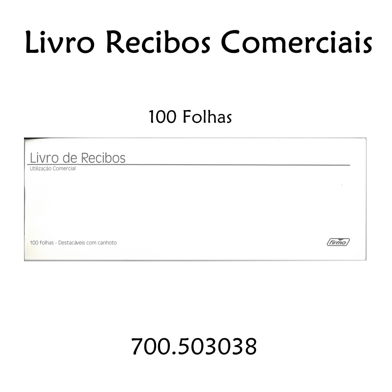 Livro Recibos Comerciais 100fls Bloco 2105
