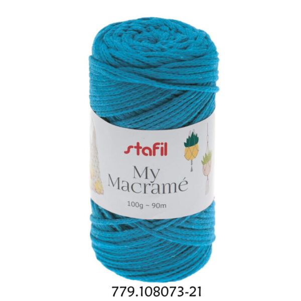 Macramé Azul Turquesa 100gr.