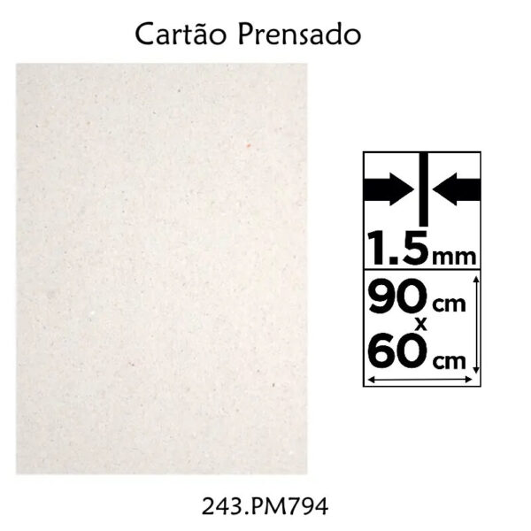 Cartão Prensado 90x60 - 12un.