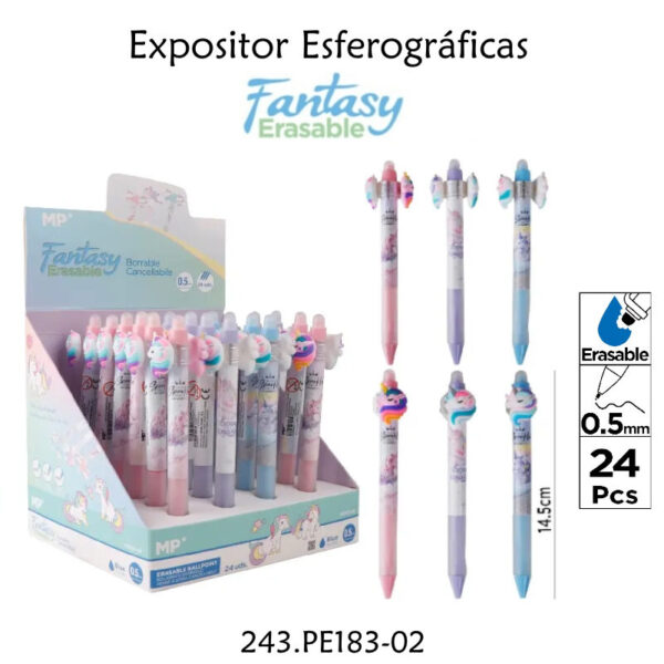 Esferográficas Apagáveis Exp.24un.