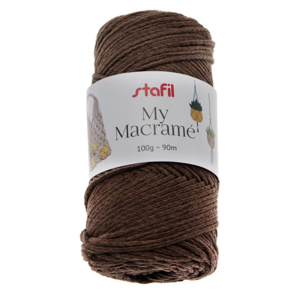 Macramé Castanho Escuro 100gr.