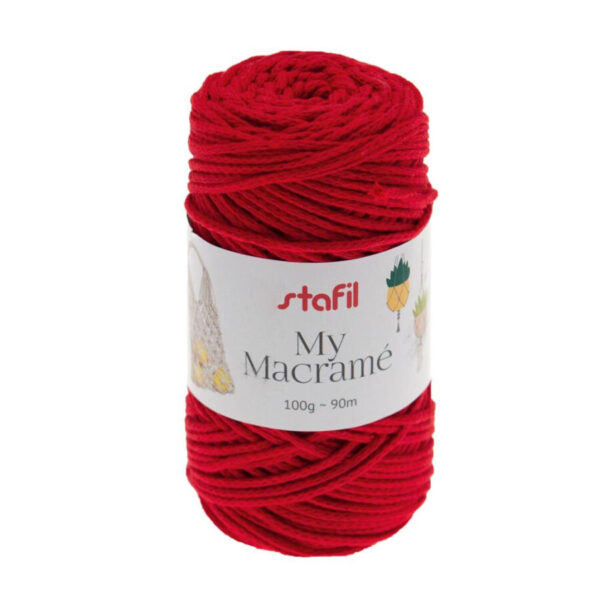 Macramé Vermelho 100gr.