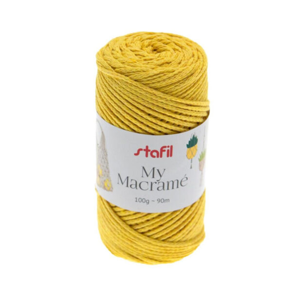 Macramé Amarelo 100gr.