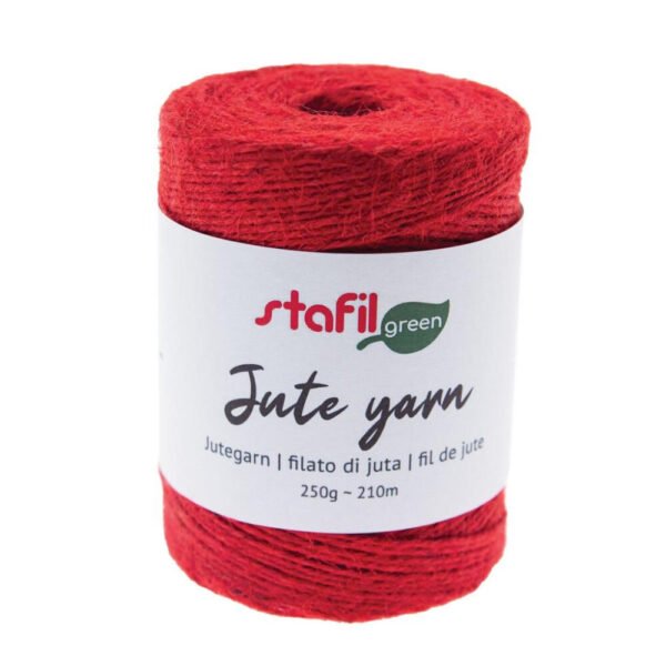 Fio Juta Vermelho 2mm - 250gr. - 210mts.