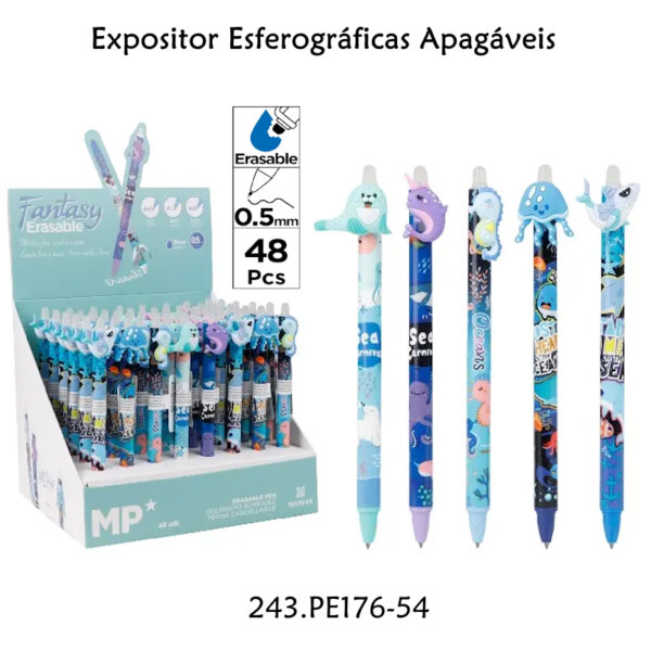 Esferográficas Apagáveis Exp.24un.