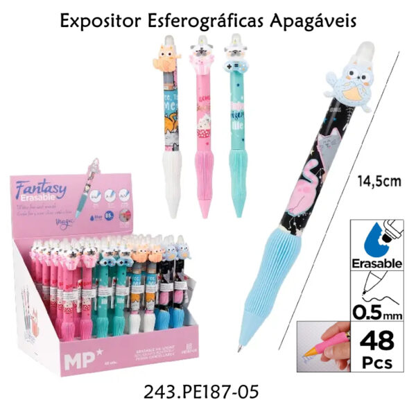 Esferográficas Apagáveis Exp.24un.