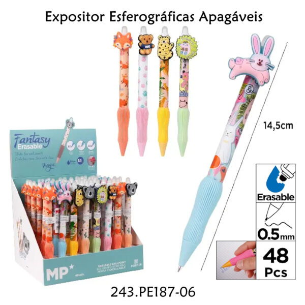 Esferográficas Apagáveis Exp.24un.