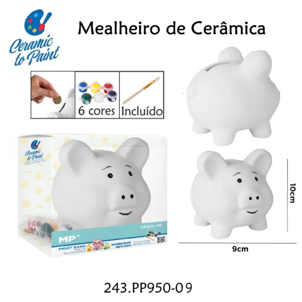 Mealheiro Cerâmica p/Pintar