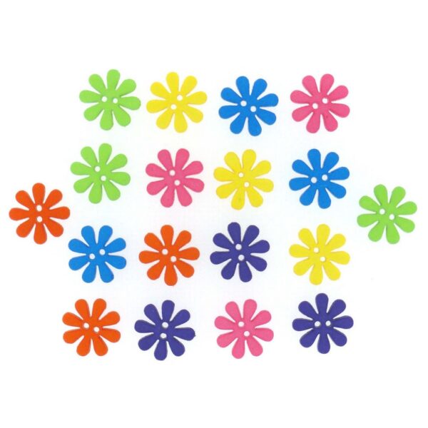 Botões Retro Flowers