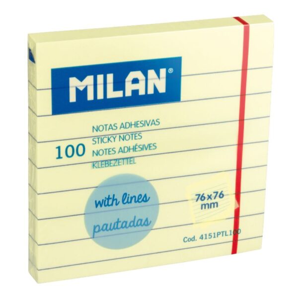 Bloco Notas Adesivo c/Linhas  76x76mm