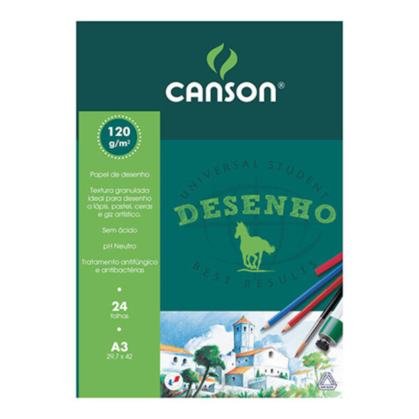 Bloco Desenho A3  24fls. - 120g.