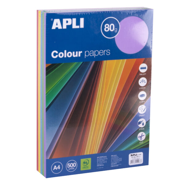 Papel A4 Cores Intensas Resma 80gr.
