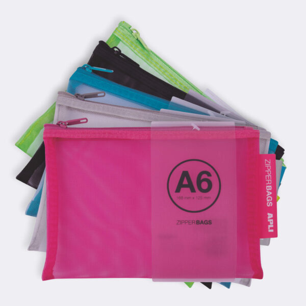 Bolsa c/ Ziper Nylon A6 Sortido 20un.