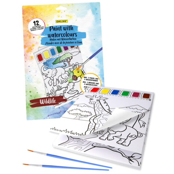 Paint Watercolours Wildlife Kit