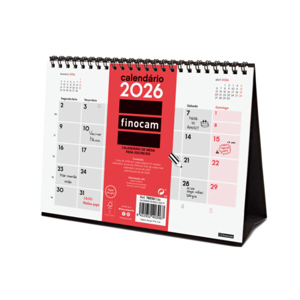 Calendário de Mesa S 2026
