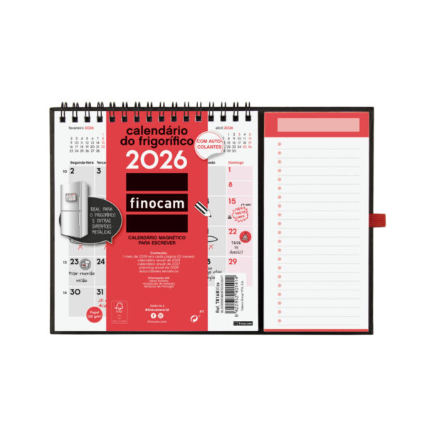 Calendário Escrever Magnético XS 2026