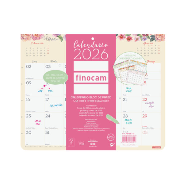 Calendário Parede Mag. Des. Esc. 25x20  2026