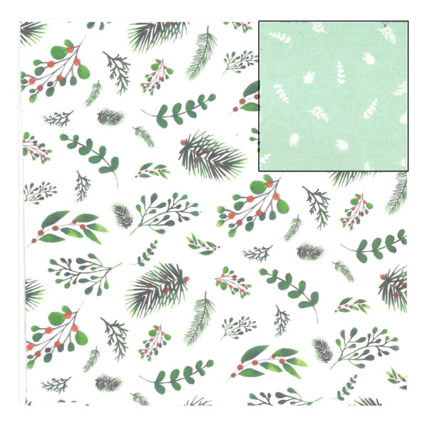 Cartolina Fantasia Azevinho Br. 495x680mm - 300gr.