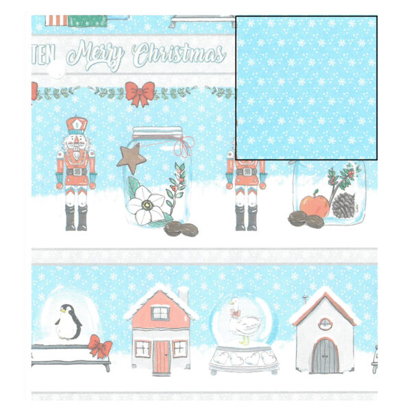 Cartolina Fantasia Casas Natal 495x680mm - 300gr.