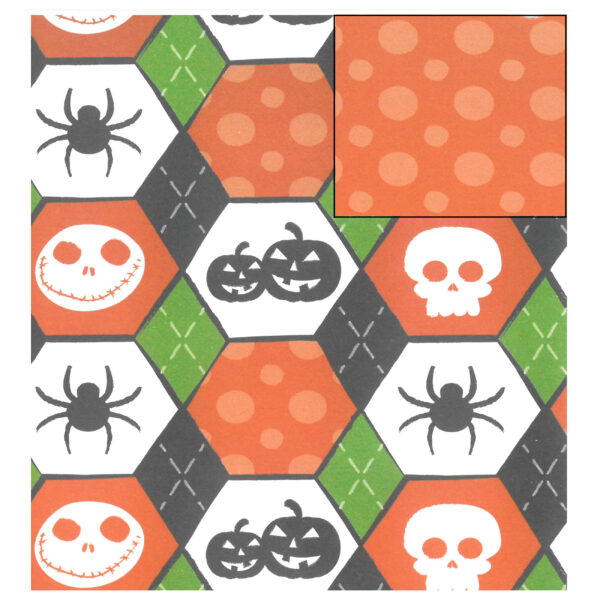 Cartolina Fantasia Caveiras Aranhas 495x680mm - 300gr.