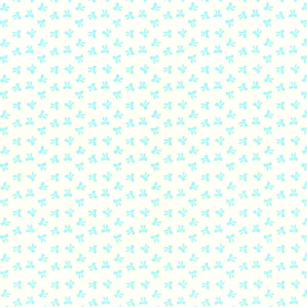 Feltro Laços Branco/Azul 1mm - 30x40cm