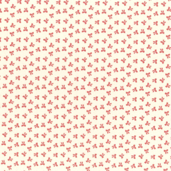 Feltro Laços Branco/Vermelho 1mm - 30x40cm