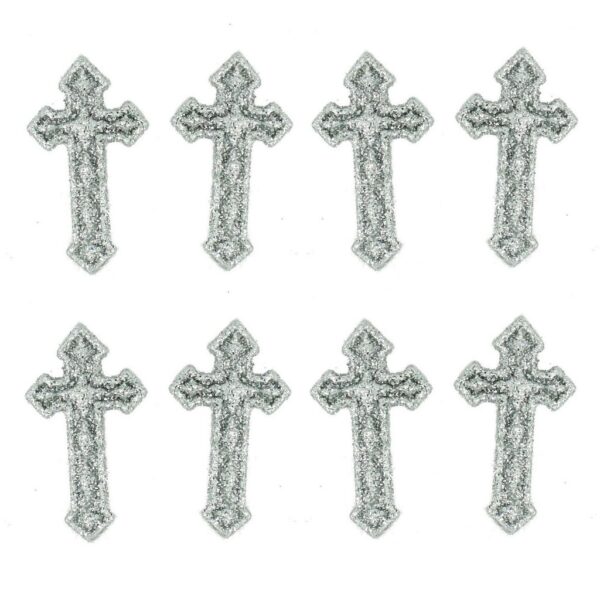 Botões Silver Crosses