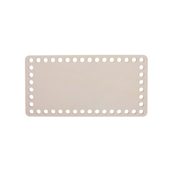 Base Madeira Retangular Perfurada 20x10