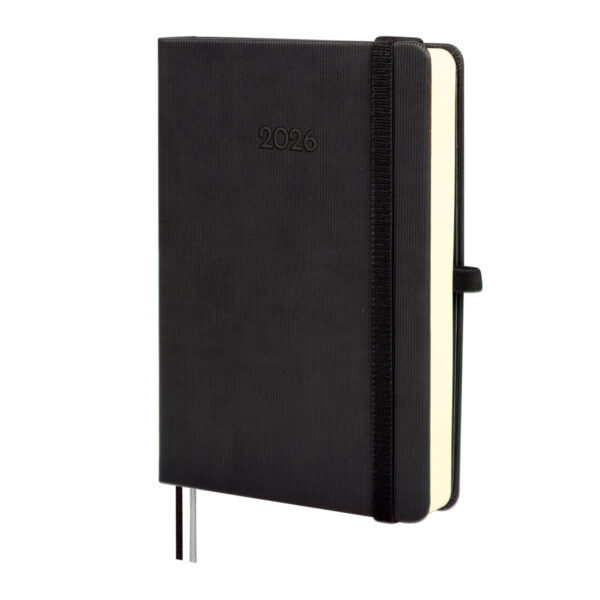 Agenda Textura M4 1DP Negro 2026