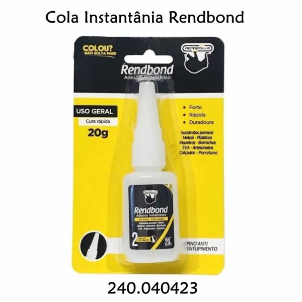 Cola Instantânia Rendbond 20gr.