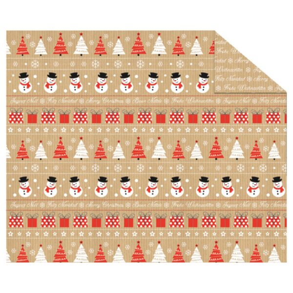 Cartolina Fantasia Bonecos Neve 495x680mm - 300gr.