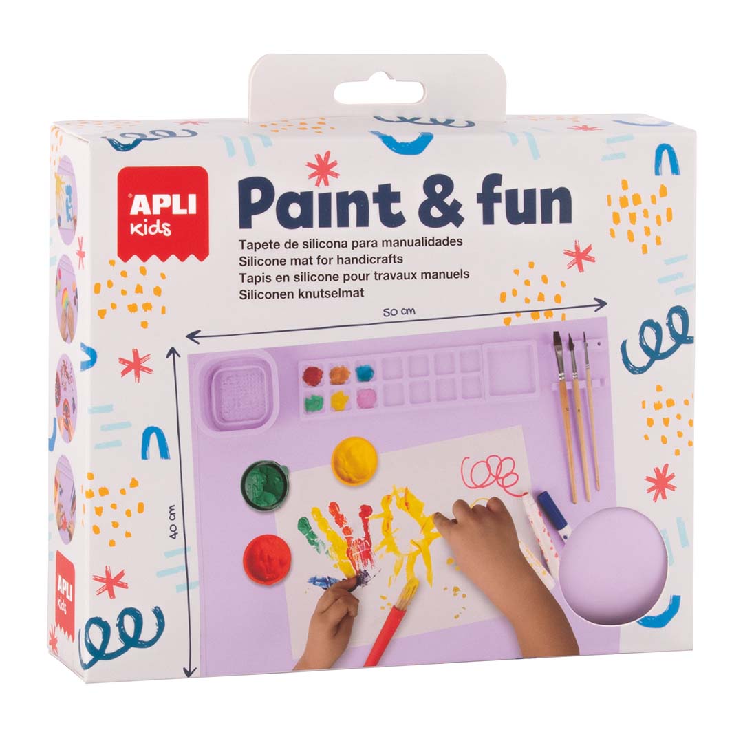 Tapete Silicone Lilás Paint & Fun
