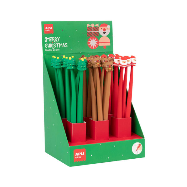 Caneta Gel Flexível Natal Exp.36un.