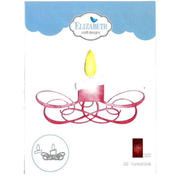 Cortante Flourished Candle (9.9 x 6.6cm)