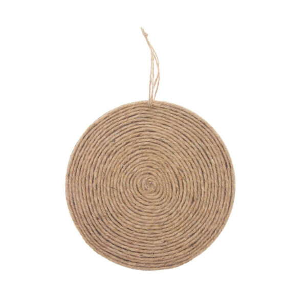 Círculo Madeira e Juta Ø218x10mm