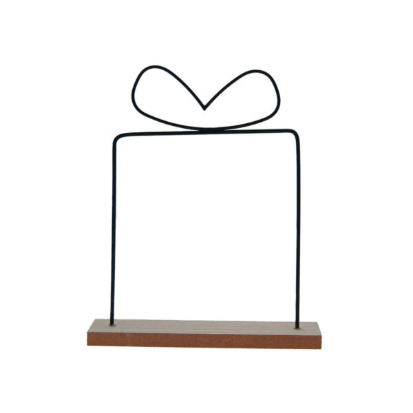 Base c/Forma Metálica 15x4x18cm