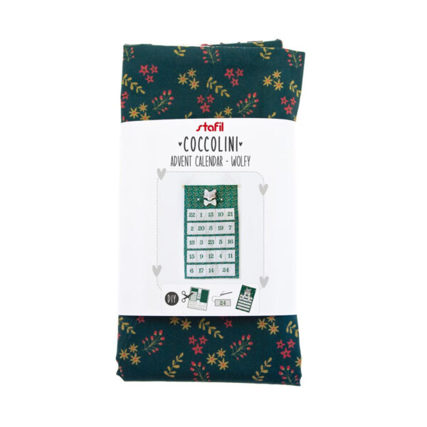 Tecido Coccolini Calendário Advento Wolfy 135x146cm