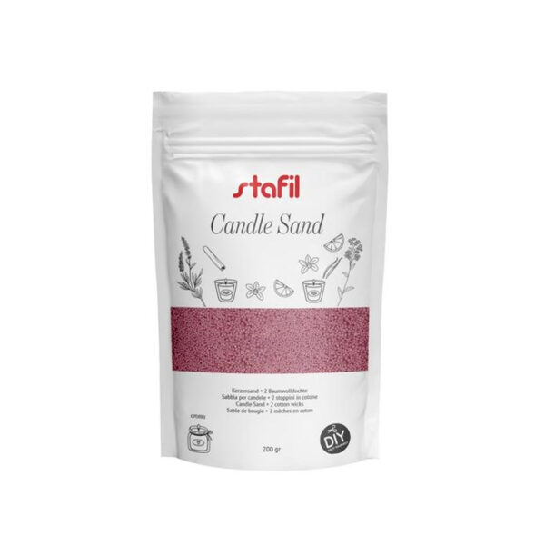 Areia de Cera p/ Vela 200gr.- Rose