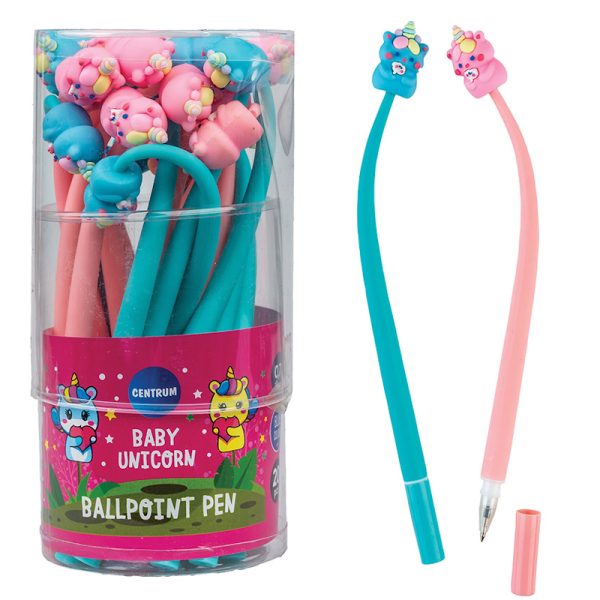 Esferográfica "Baby Unicorn" - 0.7mm - Pote 20un.