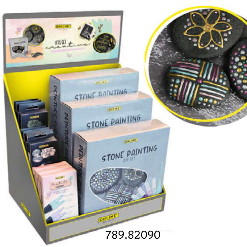 Painting Stones Creative Lettering Set Display