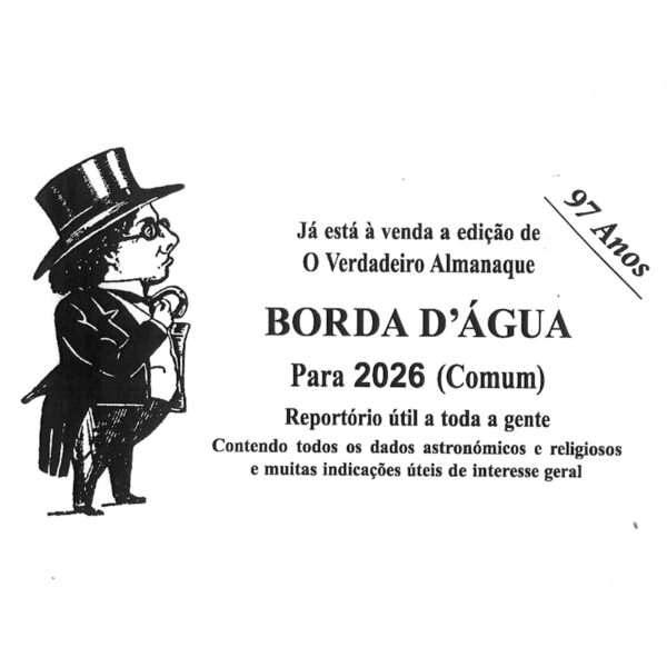 Almanaque Borda D`Água 2026