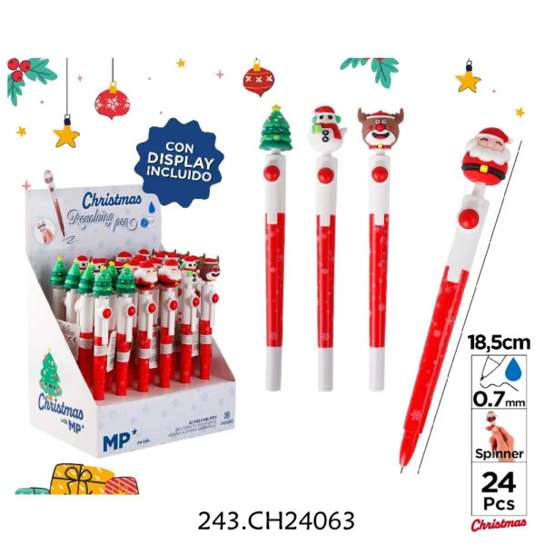 Esferográfica Fantasia Natal - Exp.24un.