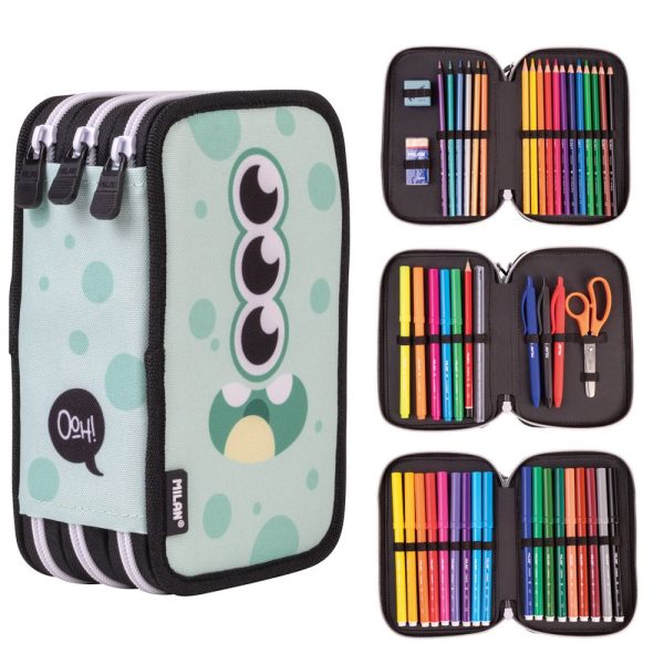 Estojo Triplo c/Conteúdo Fun Milan