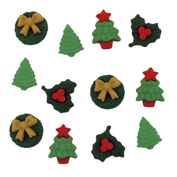 Botões Christmas Minis 12un.